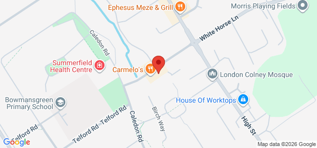 Map showing Ruby Five in St Albans